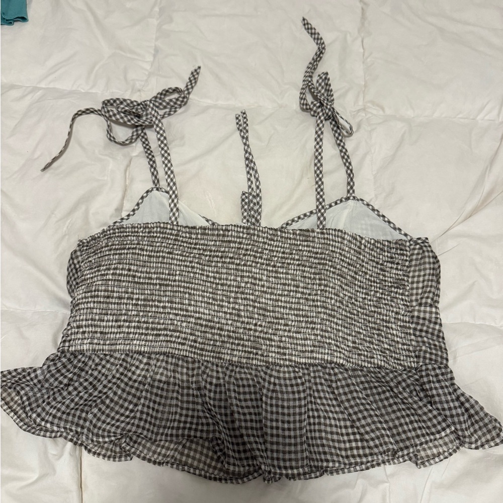 American Eagle Outfitters Black and White Checkered Camisole - Picture 2 of 3
